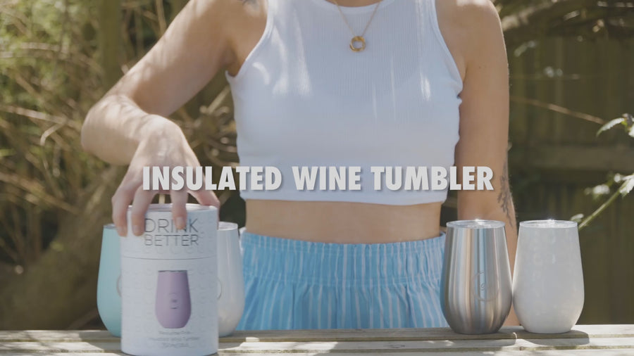 Insulated Wine Bottle & Tumbler Bundle White