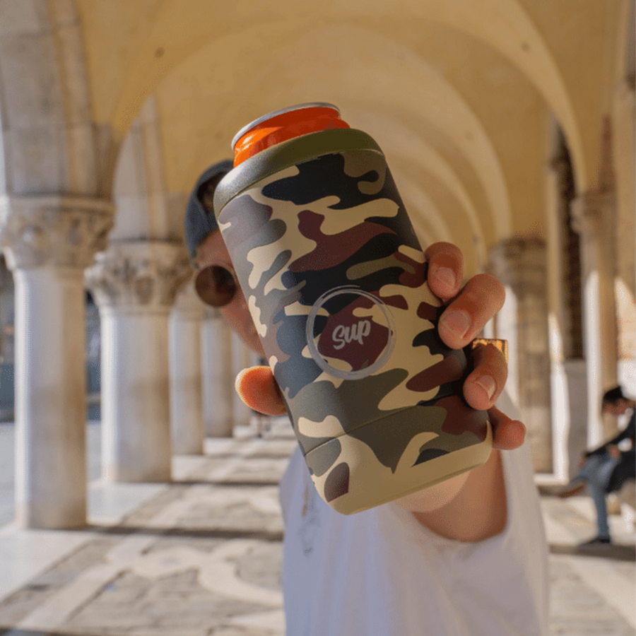 Capsule Bottle & Can Cooler Army Camo