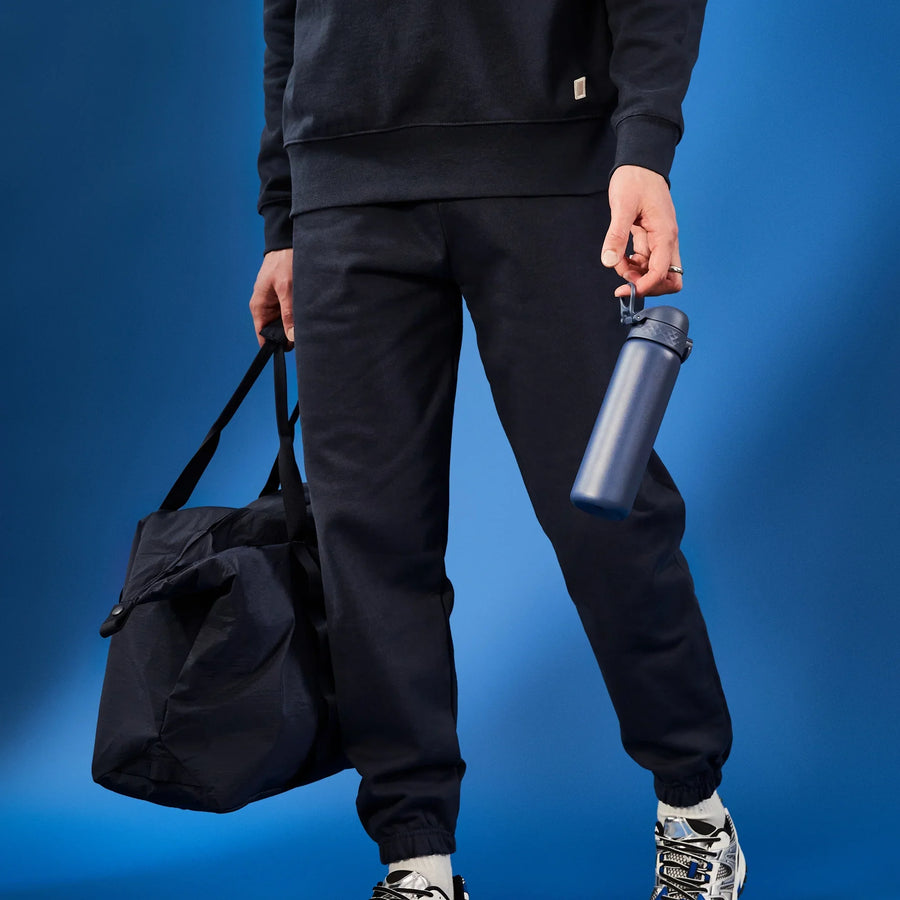 Ion8 Leak Proof Slim Thermal Steel Water Bottle, Insulated, Ash Navy, 500ml (17oz)