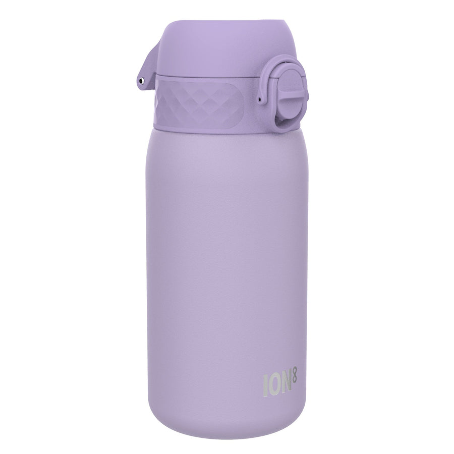 Ion8 Leak Proof Kids Water Bottle, Stainless Steel, Light Purple, 400ml (13oz)