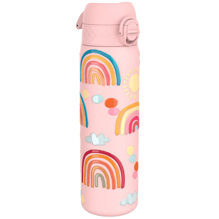 Ion8 Leak Proof Slim Thermal Steel Water Bottle, Insulated, Rainbows, 500ml (17oz)