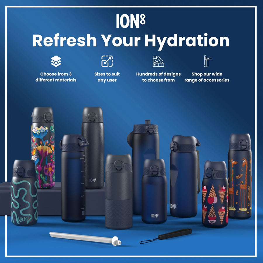 Ion8 Leak Proof Kids Water Bottle, Recyclon, Gamer, 350ml (12oz)