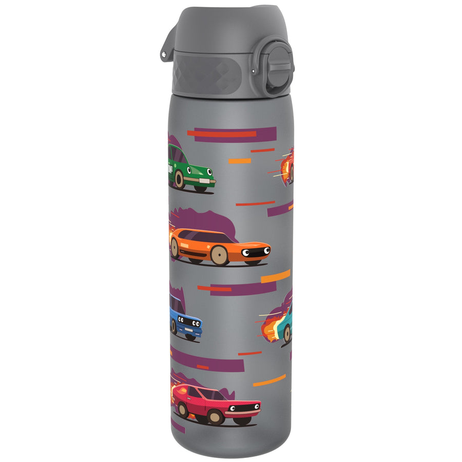 Ion8 Leak Proof Slim Water Bottle, Recyclon, Sport Cars, 500ml (18oz)