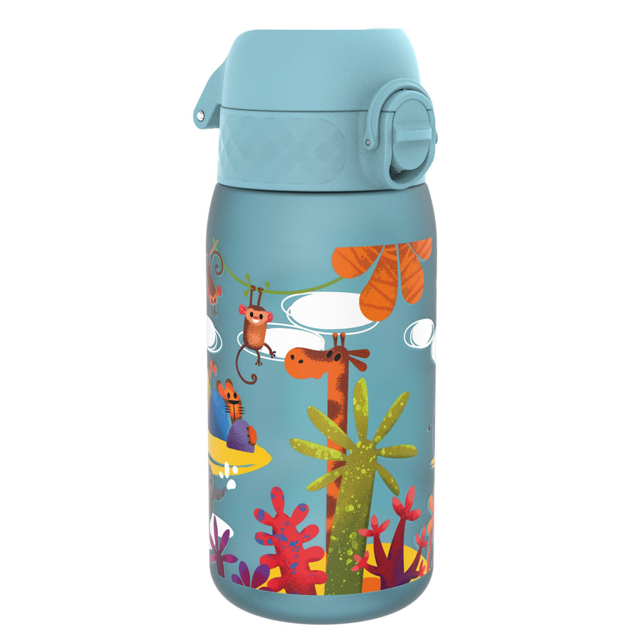 Ion8 Leak Proof Kids Water Bottle, Recyclon, Safari, 350ml (12oz)