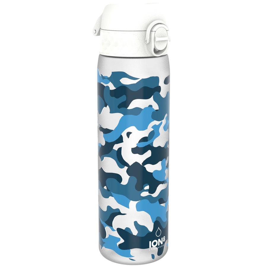 Ion8 Leak Proof Slim Water Bottle, Recyclon, Camouflage, 500ml (18oz)