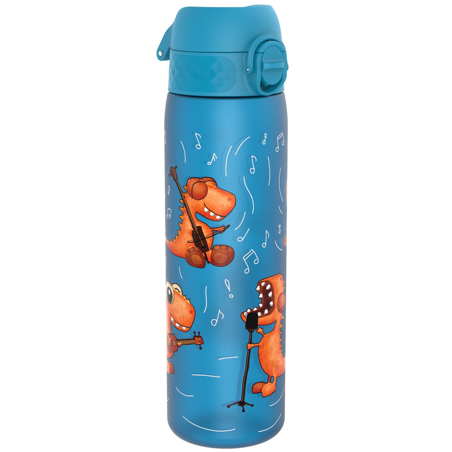 Ion8 Leak Proof Slim Water Bottle, Recyclon, Dino Band, 500ml (18oz)