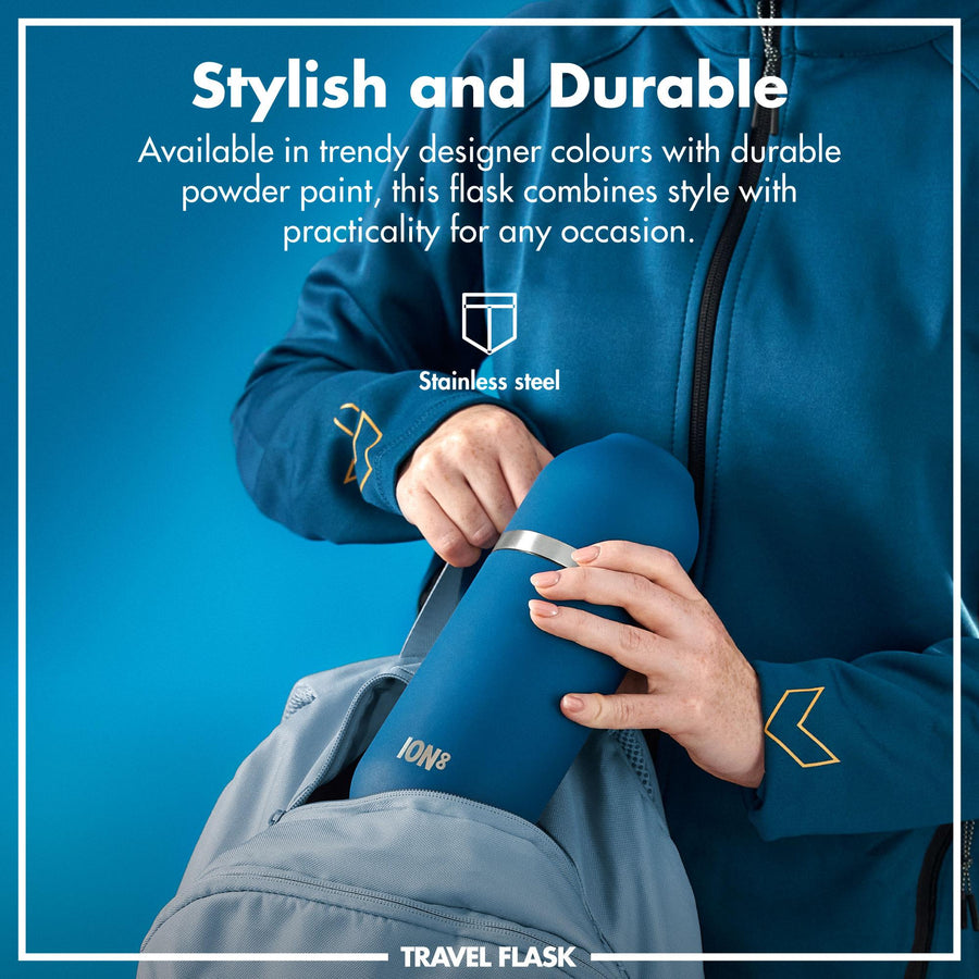 Ion8 Luma Vacuum Insulated, Flask & Mug, Deep Teal, 700ml (24oz)