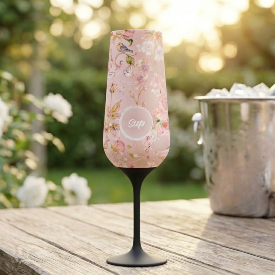 Insulated Champagne Flute Flowers