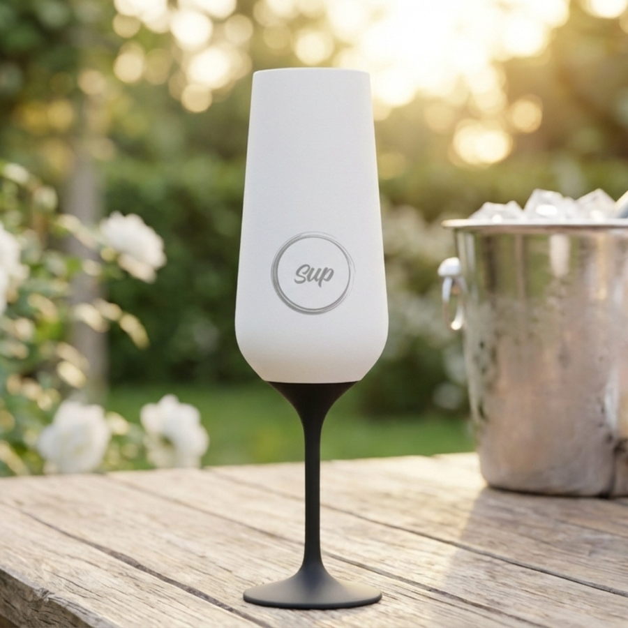 Insulated Champagne Flute White