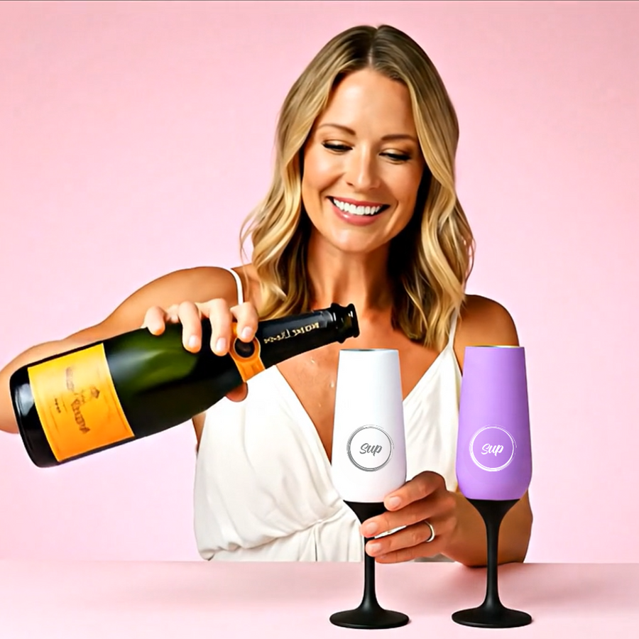 Insulated Champagne Flute Ombre