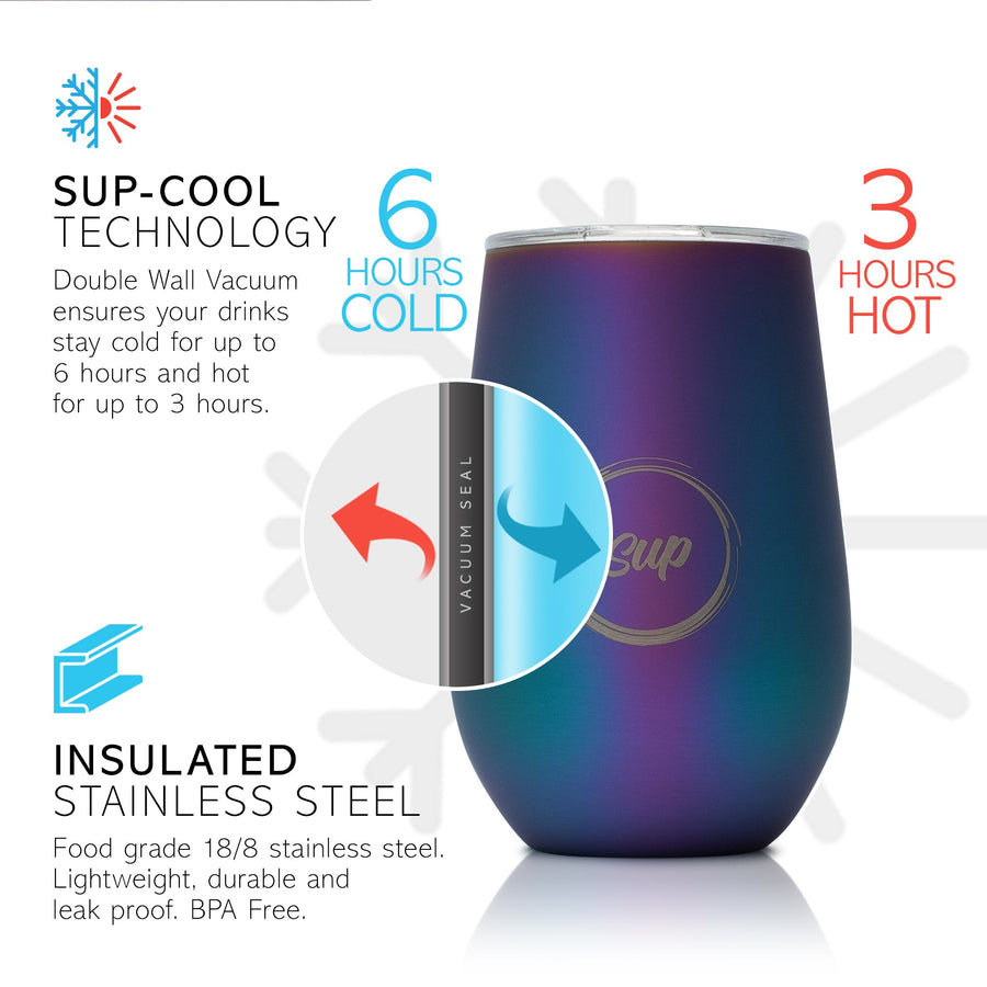 Insulated Wine Bottle & Tumbler Gift Set Galaxy