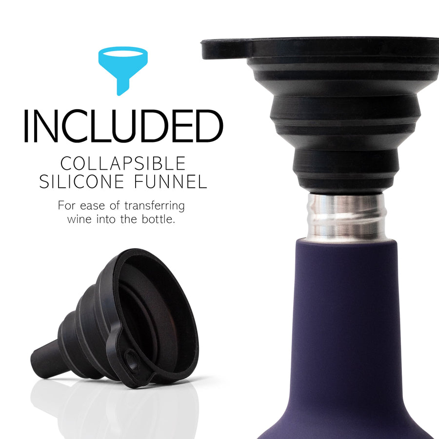 Insulated Wine Bottle & Tumbler Gift Set Soft Navy