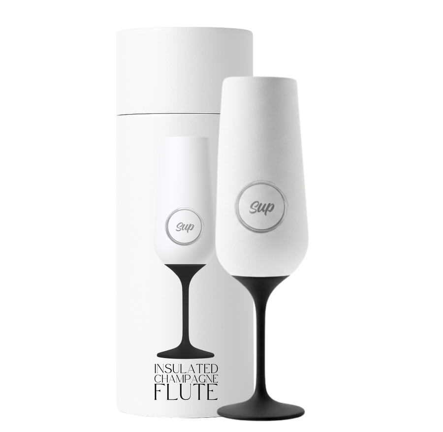 Insulated Champagne Flute White
