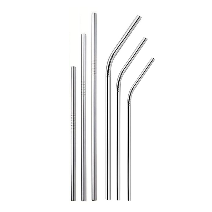 Stainless Steel Straw Set | Mixed 6 Pack