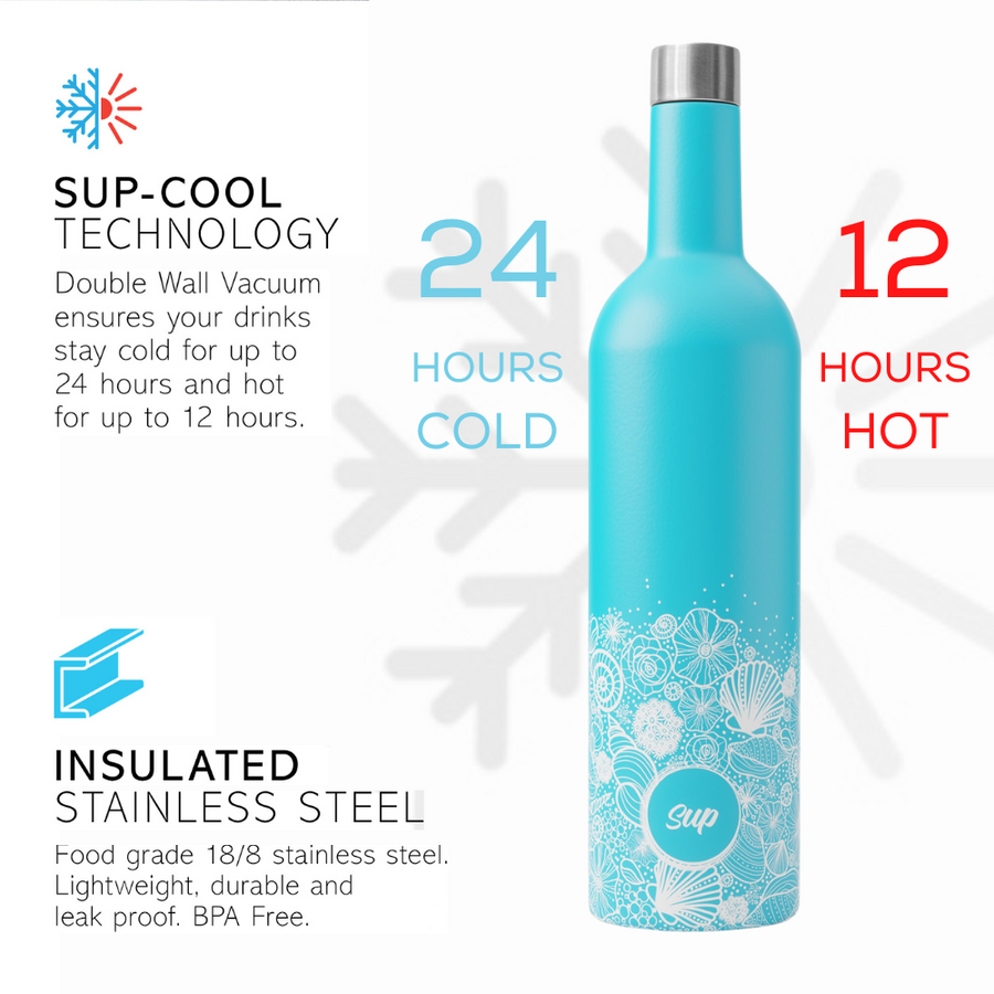 Insulated Wine Bottle & Tumbler Gift Set Shells