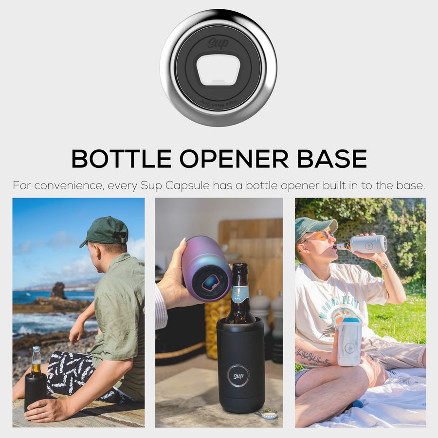 Capsule Bottle & Can Cooler Soft Grey