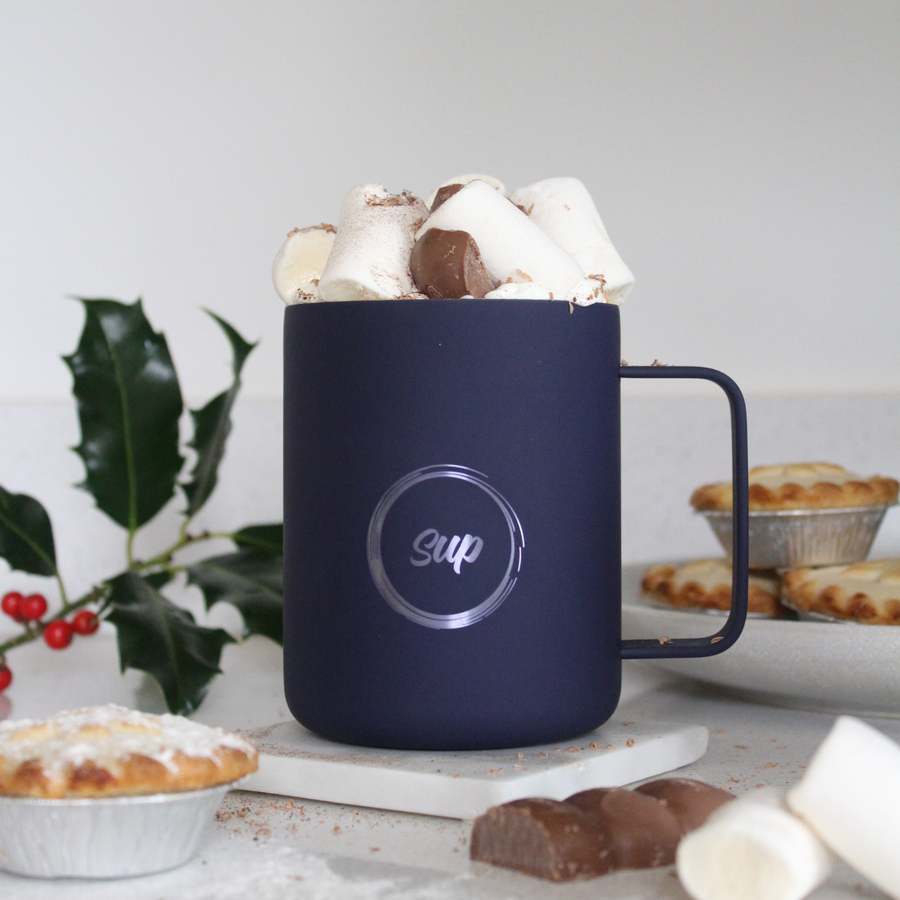 Insulated Mug With Handle | 350ml | Soft Navy