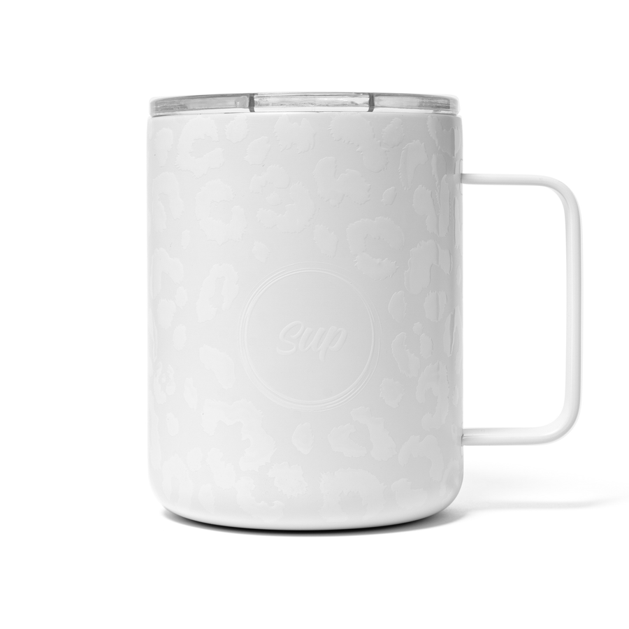 Insulated Mug With Handle | 350ml | Snow Leopard