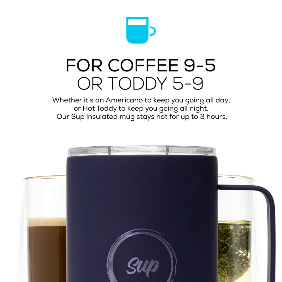 Insulated Mug With Handle | 350ml | Soft Navy