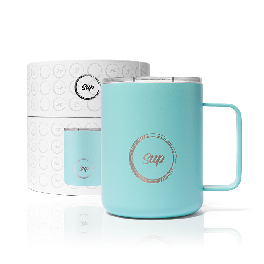 Insulated Mug With Handle | 350ml | Turquoise