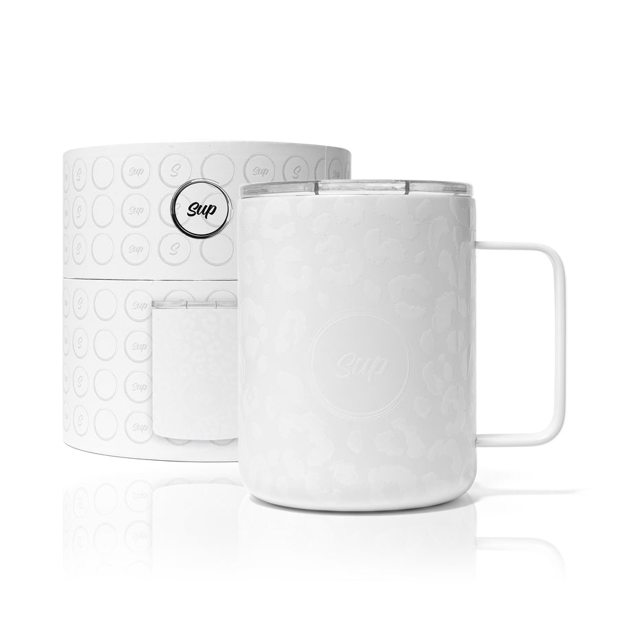 Insulated Mug With Handle | 350ml | Snow Leopard