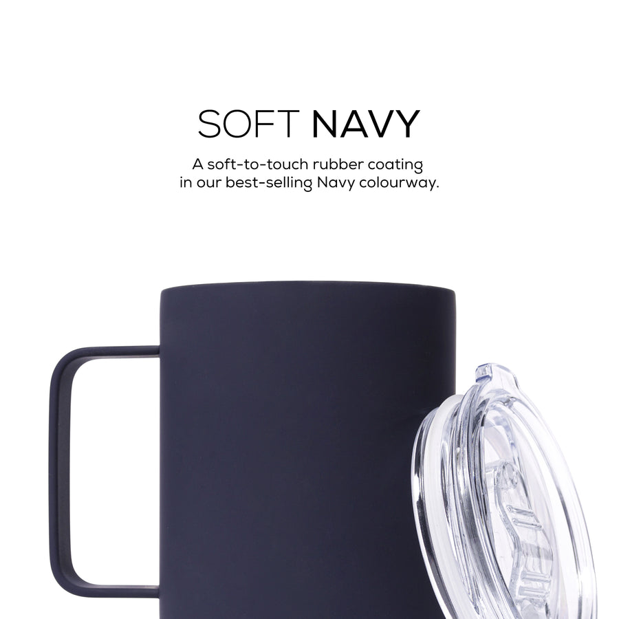 Insulated Mug With Handle | 350ml | Soft Navy