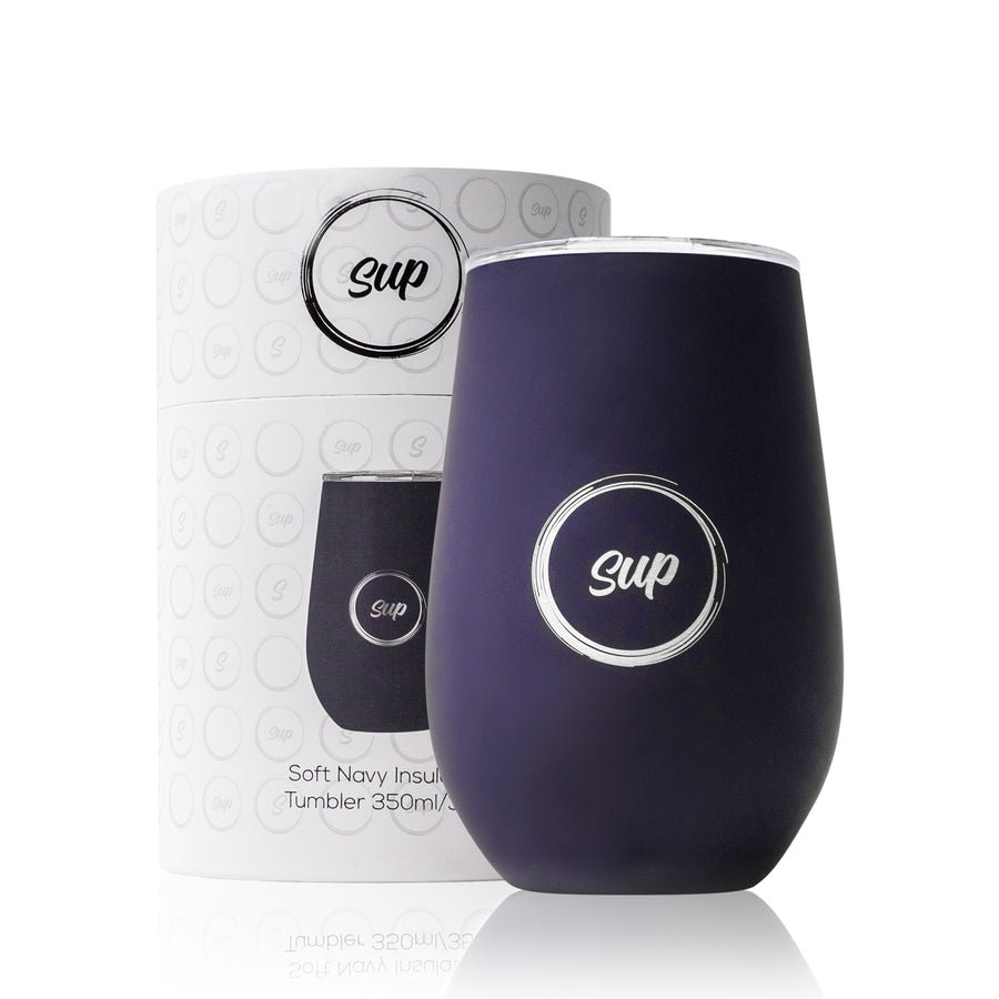 Insulated Wine Bottle and Wine Tumbler Set | Soft Navy