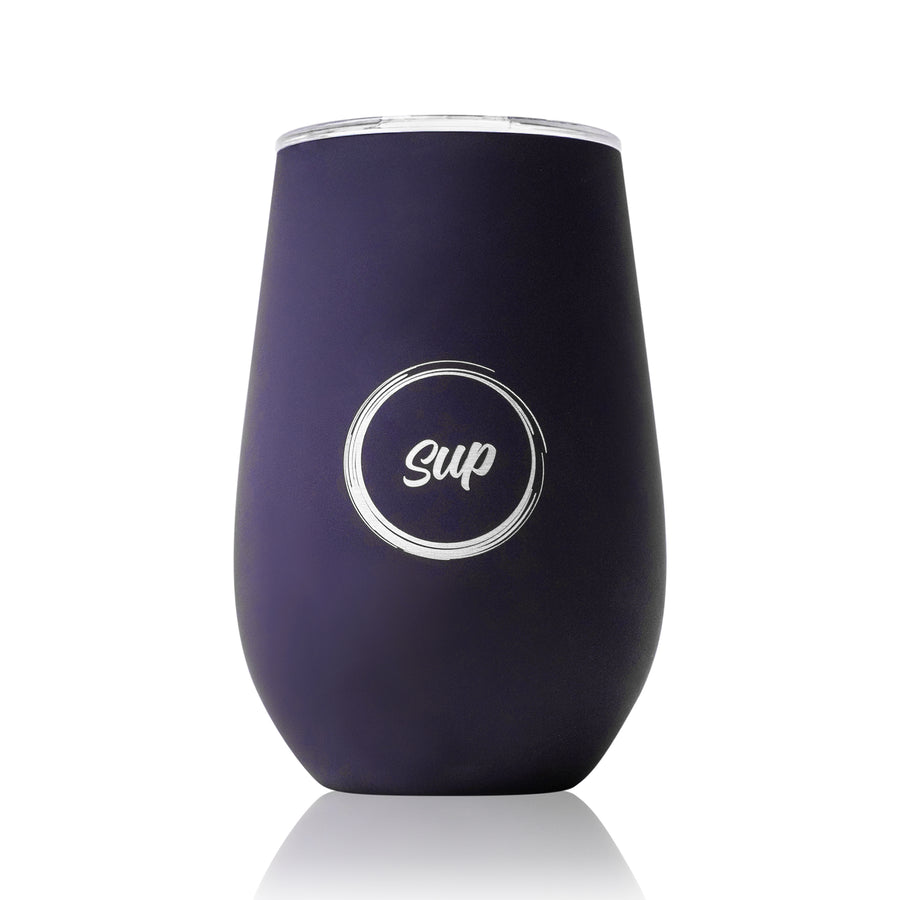 Insulated Wine Tumbler Soft Navy