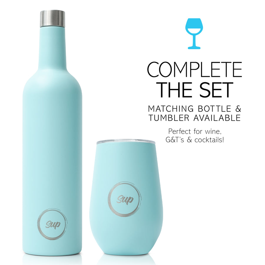 Insulated Wine Tumbler Twin Pack Turquoise