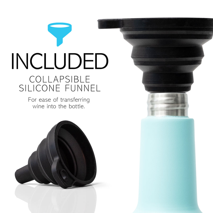 Insulated Wine Bottle 750ml aqua Turquoise