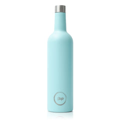 Sup Drinkware Stainless Steel Insulated Wine Bottle 750ml Wine Cooler, the perfect partner in wine picnics and beach days Aqua Turquoise Wine Cooler Bottle