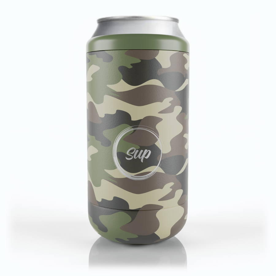 Capsule Can Cooler for 440ml Cans Army Camo Beer Bottle Cooler