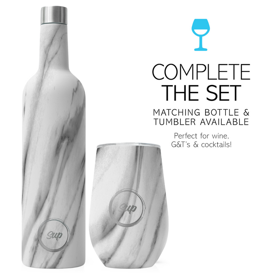 Insulated Wine Bottle Marble