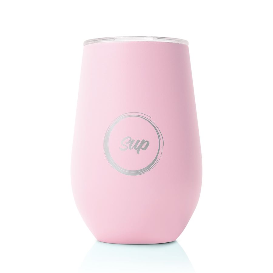 Insulated Wine Tumbler Soft Pink