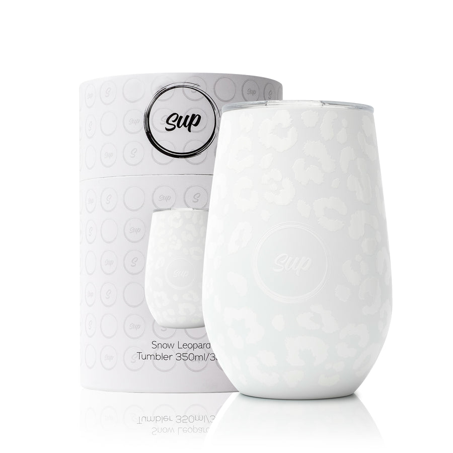 Insulated Wine Tumbler Snow Leopard