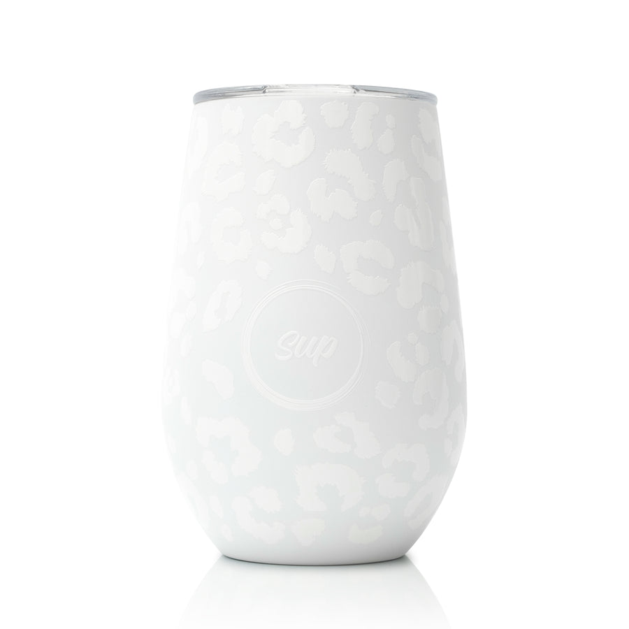 Insulated Wine Tumbler Snow Leopard