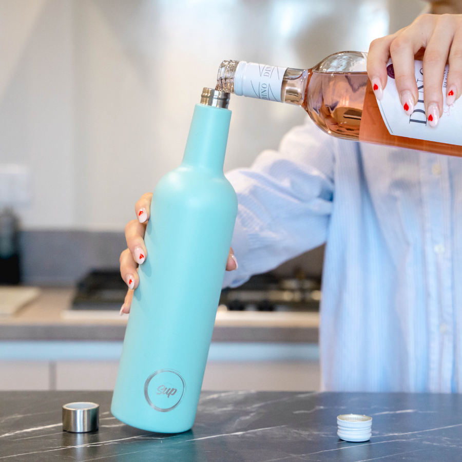 Insulated Wine Bottle Turquoise