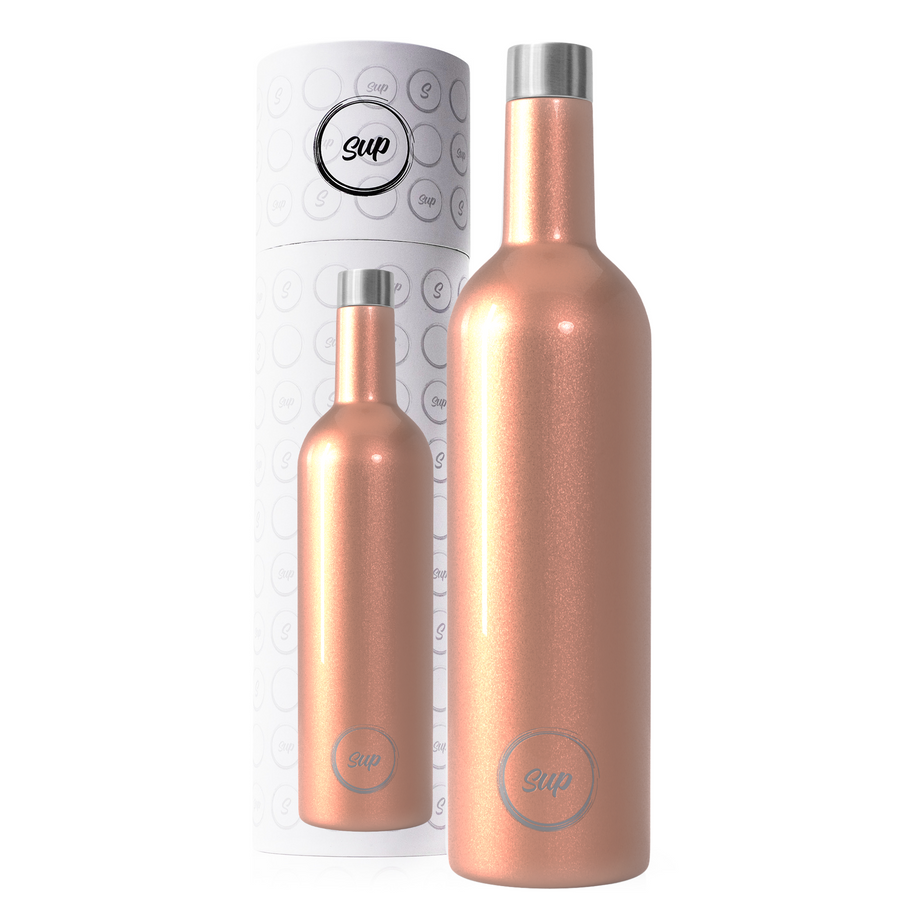 Insulated Wine Bottle & Tumbler Set | Rose Gold